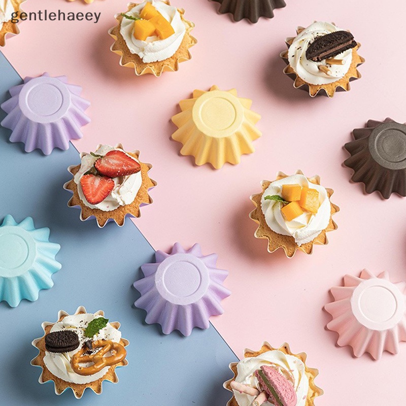 Set 50 Cốc Giấy Màu Sắc Xinh Xắn Đựng Bánh Cupcake