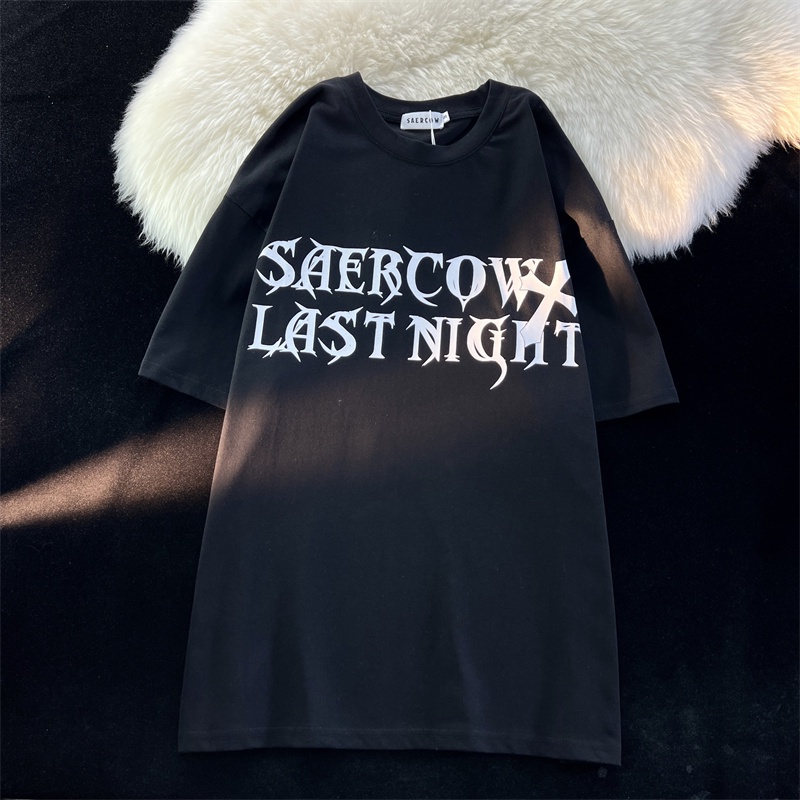 Áo Thun Cổ Tròn In Hình Cánh Quạt Phong Cách Mỹ Thời Trang Mùa Hè Hàng Mới Dành Cho Bạn Nữ