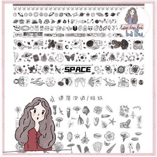 [Sale] Hộp 10 cuộn washi tape + 10 tờ washi stickers 🌿