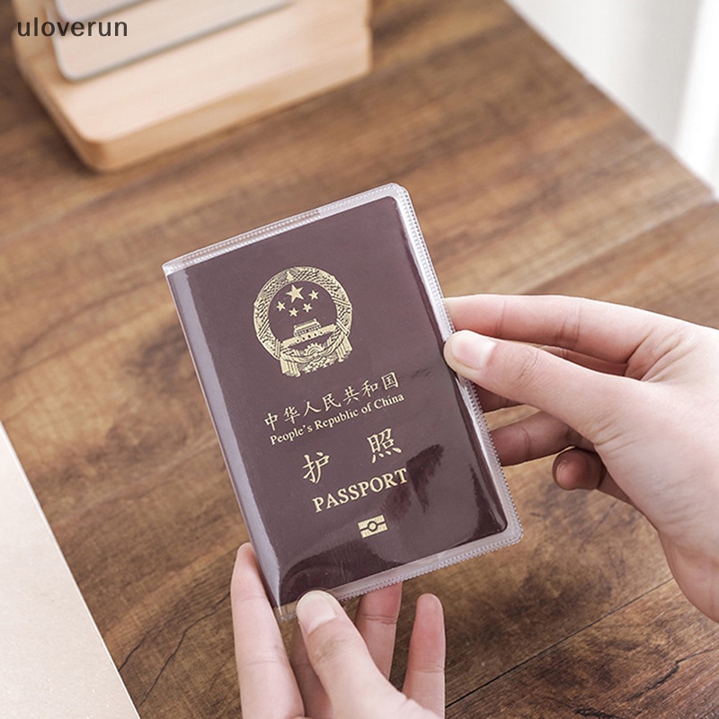 Vỏ Bọc Hộ Chiếu Du Lịch Bằng PVC Trong Suốt Chống Nước Có Ngăn Đựng Thẻ ID Cho Nam &amp; Nữ