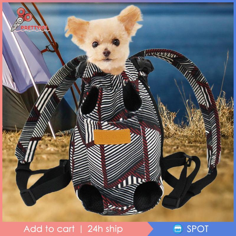 Balo Địu Thú Cưng Đeo Trước Ngực Kèm Dây Điều Chỉnh Được Prettyia1