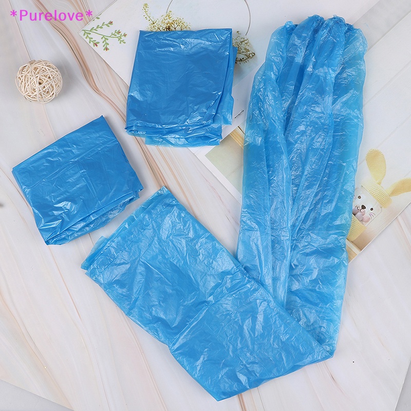 Set 5 Cặp Vỏ Bọc Giày Đi Mưa Bằng Nhựa Dày Chống Trượt Chống Thấm Nước Sử Dụng Một Lần Tiện Lợi Mới