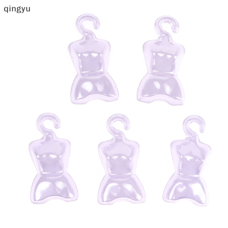 Set 200 Móc Treo Quần Áo Búp Bê 11cm Bằng Nhựa Dễ Thương