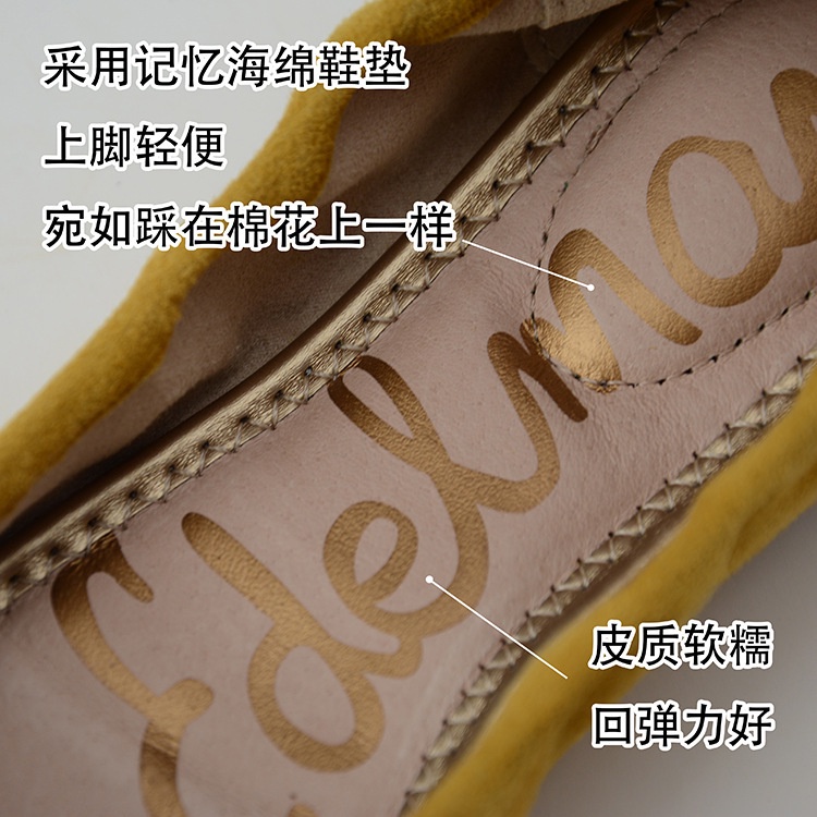 Sam Edelman Giày Búp Bê Da Mềm Đính Nơ Xinh Xắn Cho Nữ