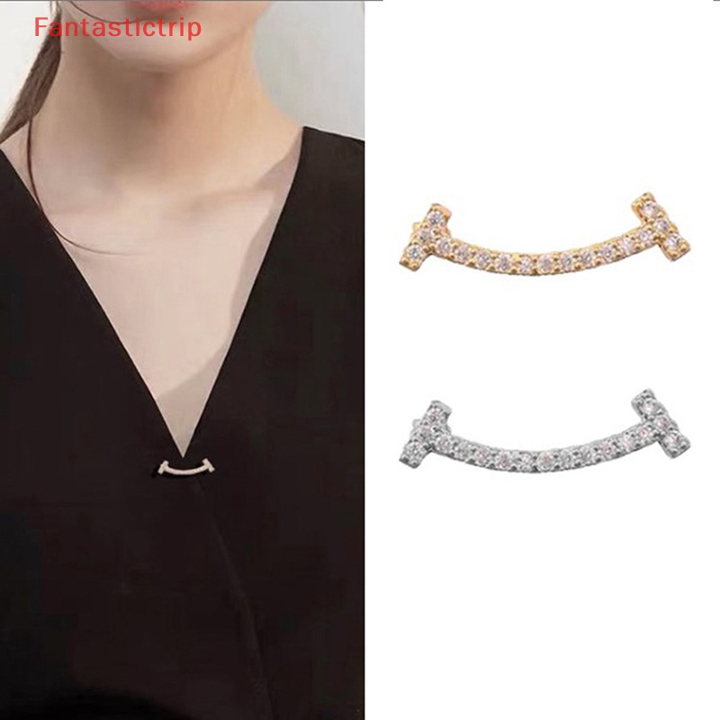 [Fantastictrip] Trâm Cài Áo Khoác Cài Khuy Kim Loại Hình Mặt Cười Nhỏ Đa Năng Cá Tính Mới