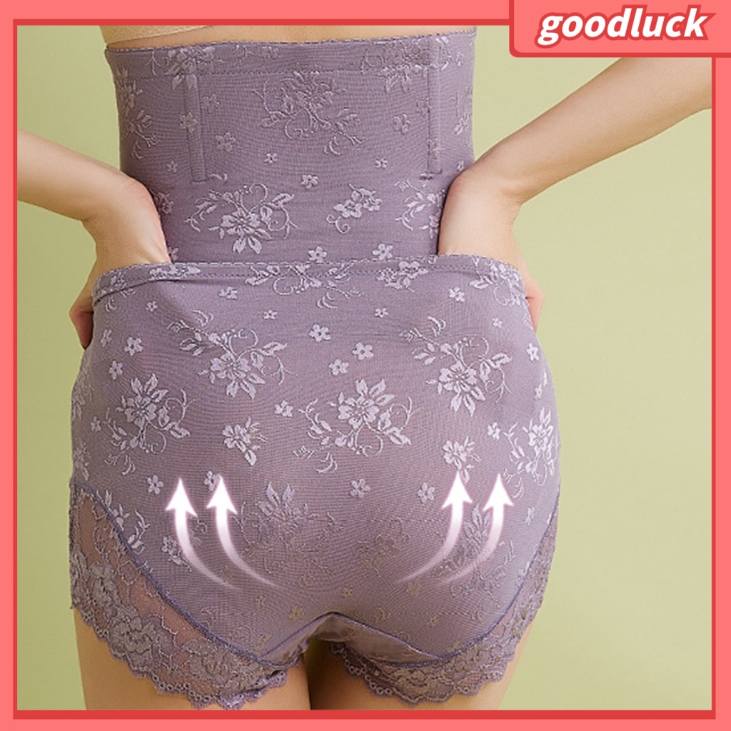 Quần Lót Định Hình Eo Co Giãn Tốt Phối Ren Quyến Rũ Cho Nữ