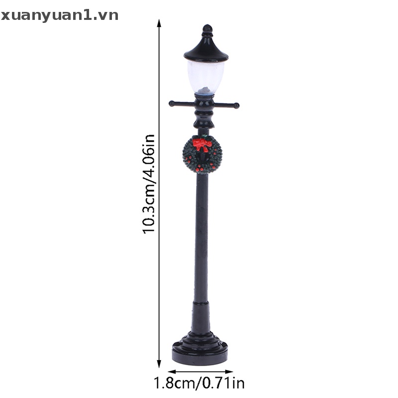 Mô Hình Đèn Đường Mini Tỉ Lệ 1 / 12 Dùng Để Trang Trí Nhà Búp Bê