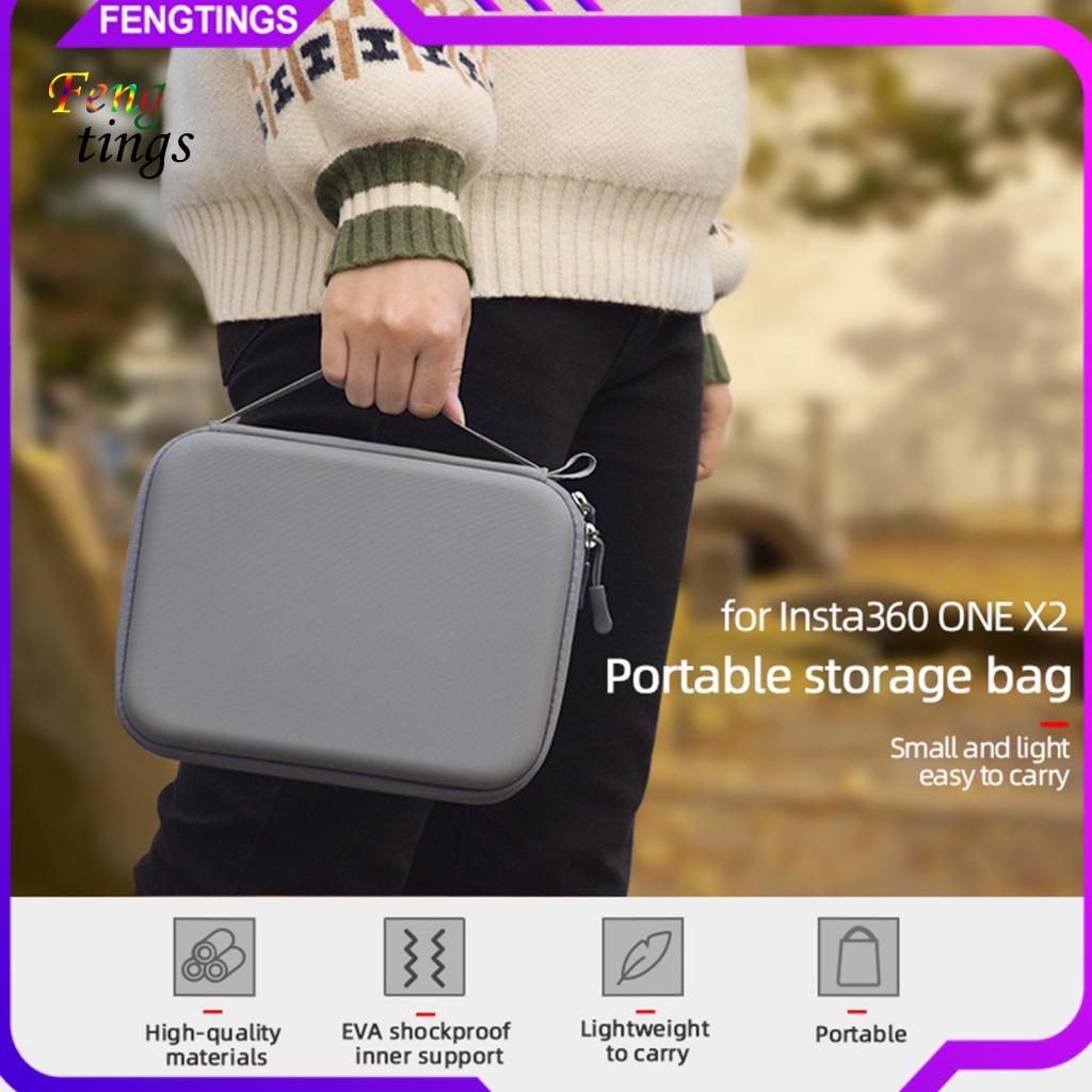 Túi Đựng Máy Ảnh Insta360 ONE X2 Chống Thấm Nước Có Khóa Kéo Tiện Dụng