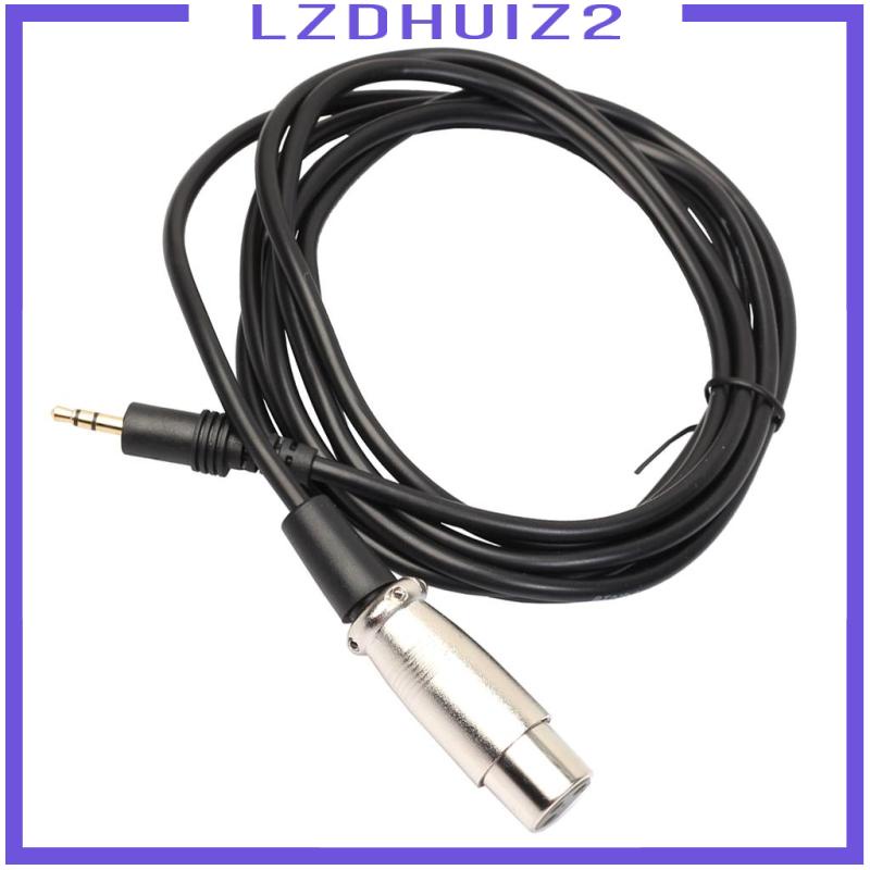 Dây Cáp Kết Nối Âm Thanh Micro 10ft Chuyển Đổi Từ Ổ Cắm XLR 3 Pin Sang Ổ Cắm 3.5mm 1 / 8 &quot;