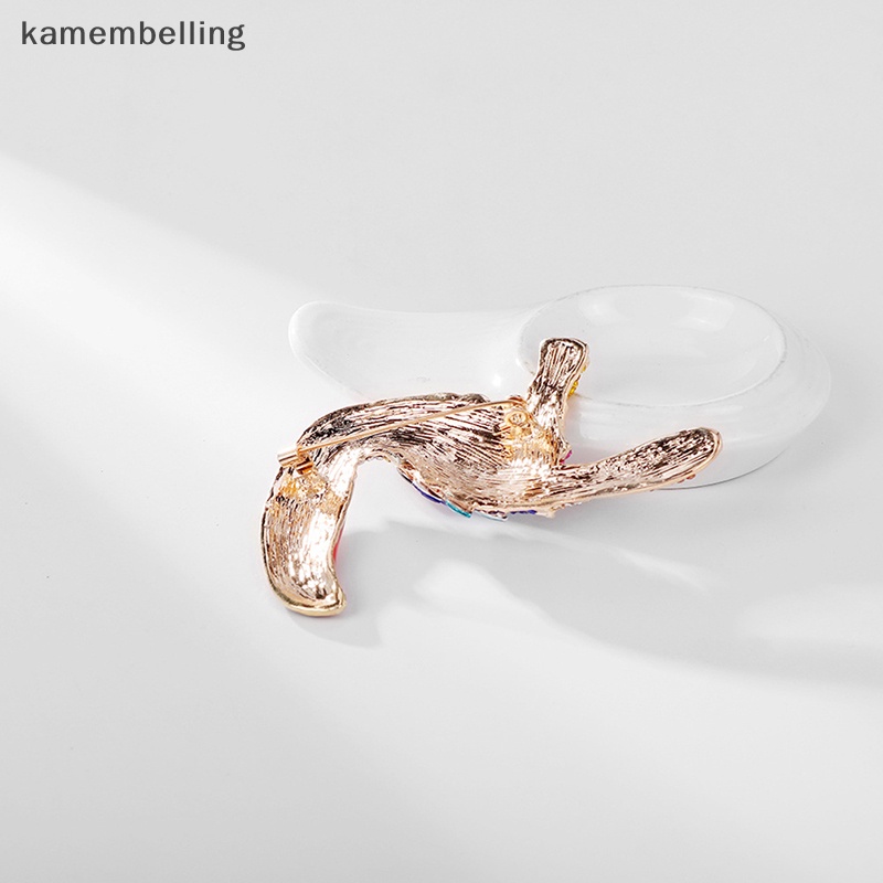 Ghim Cài Áo Hình Vẹt Miệng To Đính Đá Thời Trang Cho Nữ