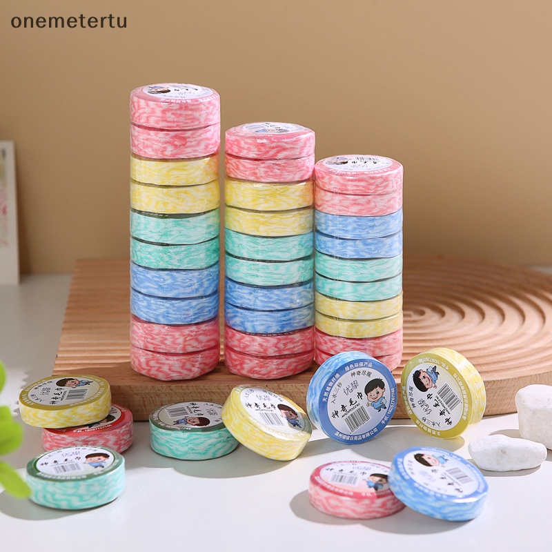 Set 5 Khăn Giấy Cotton Nén Dùng Một Lần Tiện Lợi Khi Đi Du Lịch