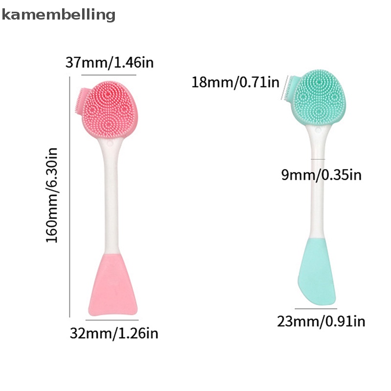 Bàn Chải Silicone Hai Đầu Tẩy Tế Bào Chết Chăm Sóc Da