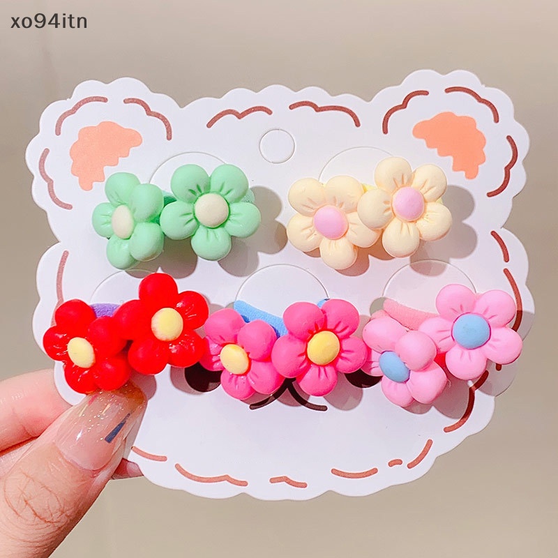 Set 10 Dây Cột Tóc Co Giãn Dễ Thương Cho Nữ