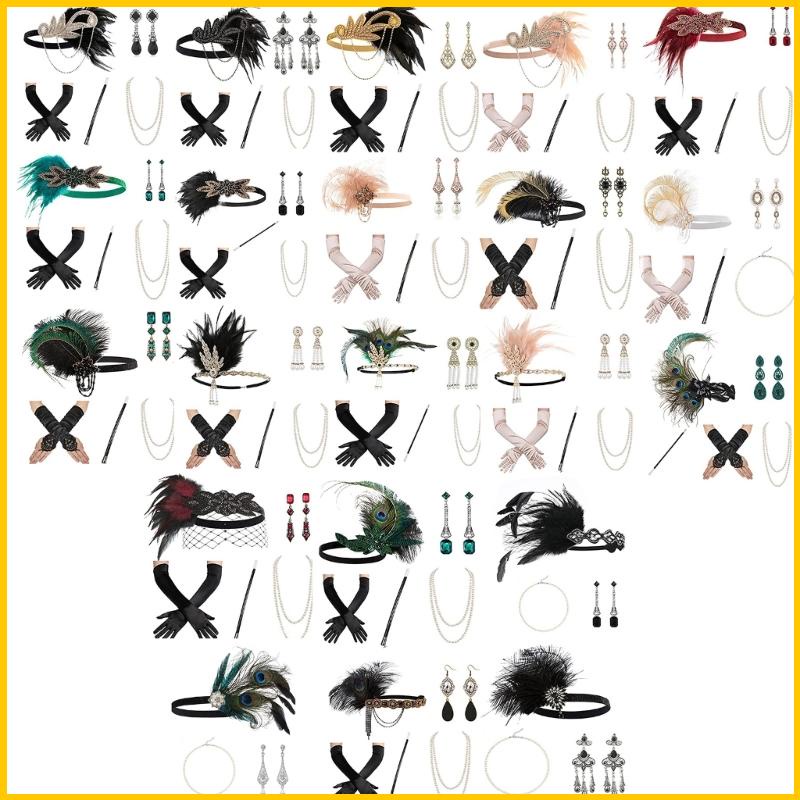 Set Phụ Kiện Hóa Trang Nhân Vật RUNNY 1920s Flipper Gatsby