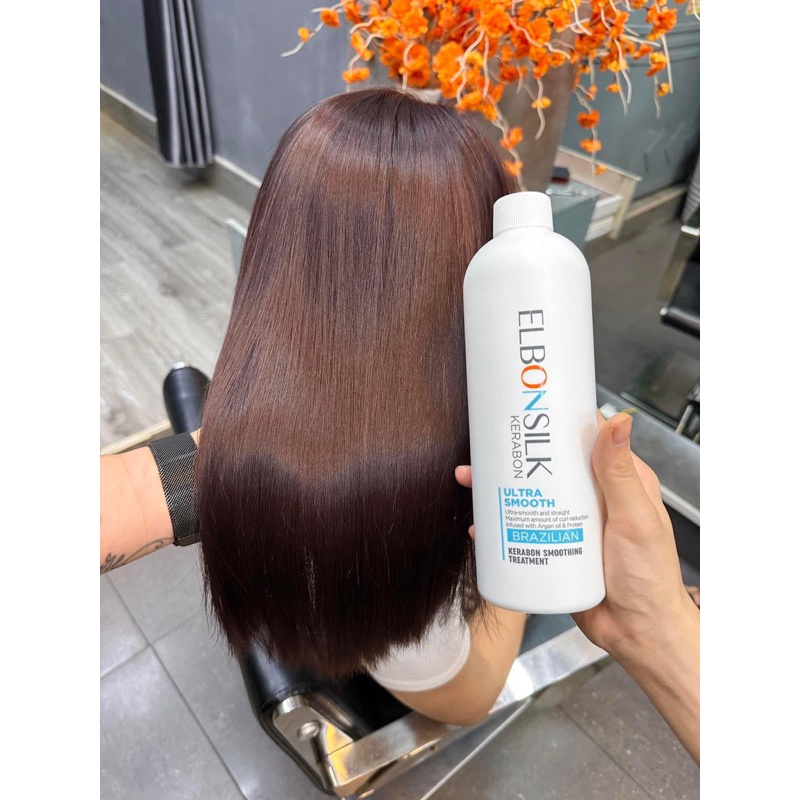 Phục hồi tóc hư nát KERABON Elbonsilk Brazilian Smoothing Treatment 1000ml
