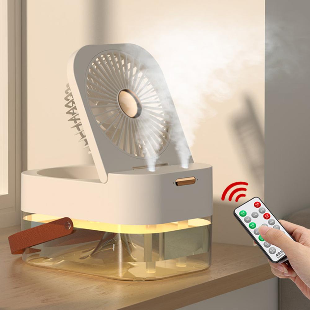 Quạt Phun Sương Làm Mát Tạo Độ Ẩm Không Khí Có Đèn Ngủ P4W7