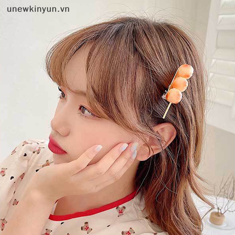 Uu Kẹp Tóc Hình Thức Ăn Vui Nhộn Cho Bé Gái