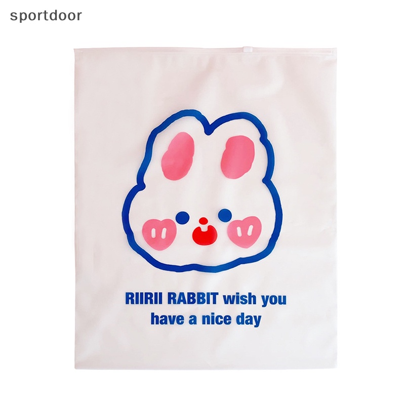 Bộ 5 Túi Nhựa Trong Suốt Đựng Quần Áo Gọn Gàng Cho Du Lịch