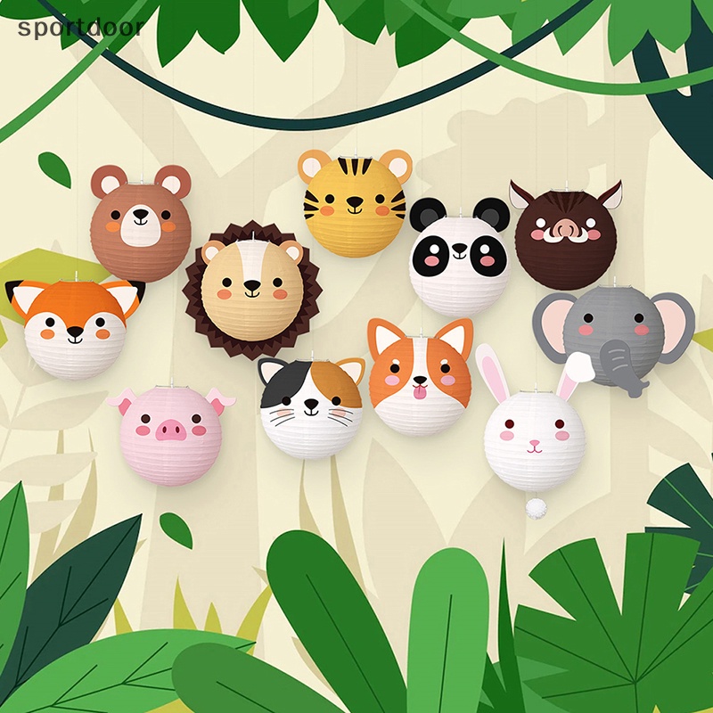 [sportoutdoor] Đèn Lồng Đạo Cụ Chụp Ảnh Không Khí Bằng Giấy Hình Động Vật Hoạt Hình Dễ Thương Trang Trí Đáng Yêu