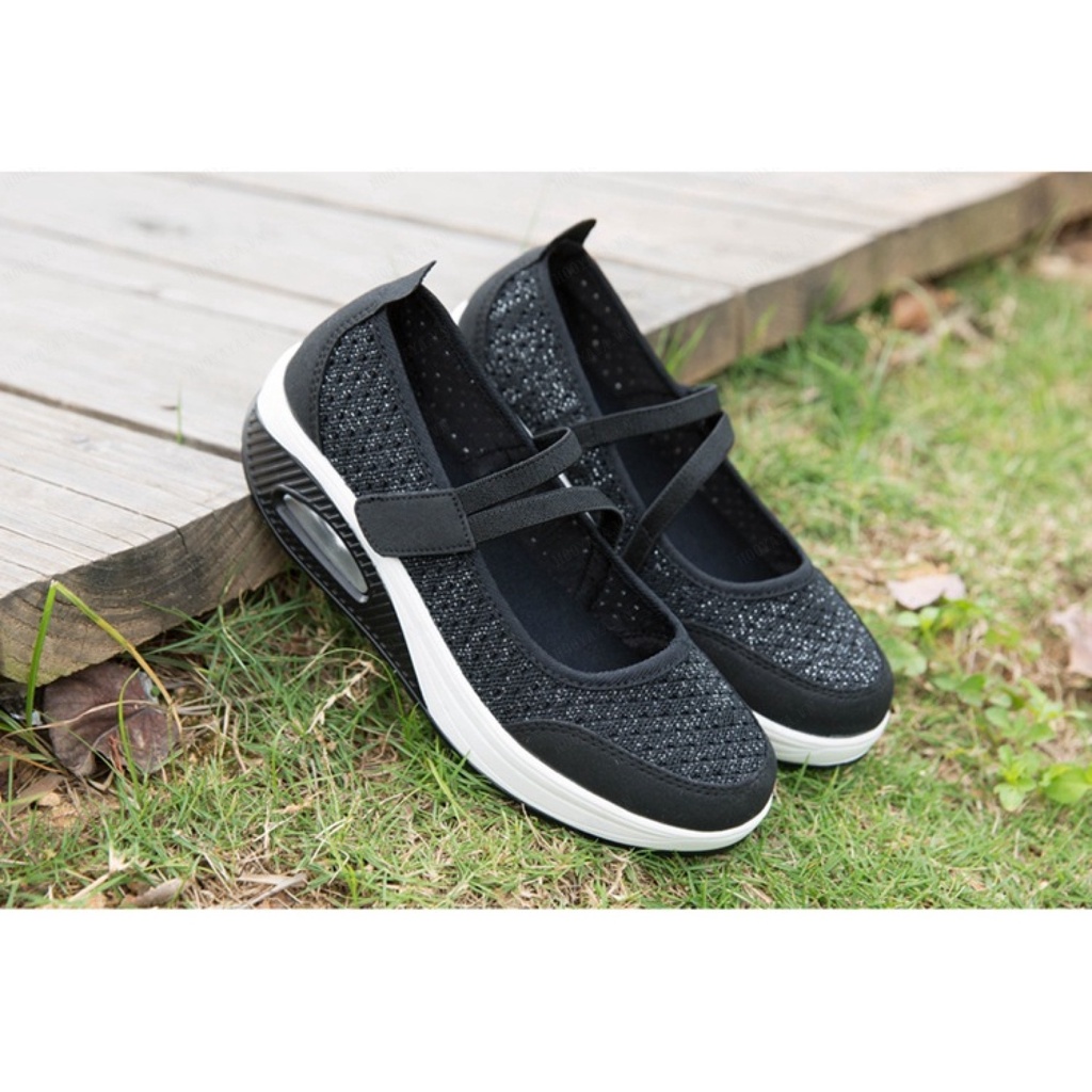 Giày Lười Phối Lưới Thoáng Khí Thời Trang Mùa Hè Cho Nữ Size 3542