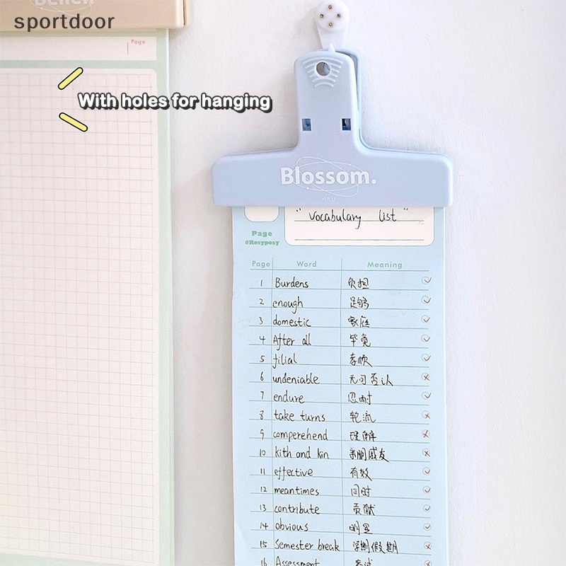 [sportoutdoor] Kẹp Giấy Ghi Chú Từ Tính Chống Uốn Cong Có Lỗ Treo Dành Cho Học Sinh [out]