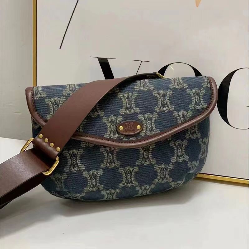 Túi Xách denim Thời Trang Cao Cấp Phong Cách Phương Tây Dễ Phối Đồ Cho Nữ