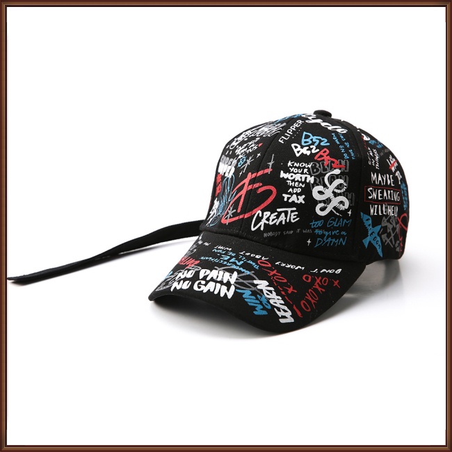 Mũ Lưỡi Trai Họa Tiết Graffiti Thời Trang Cho Nam Và Nữ