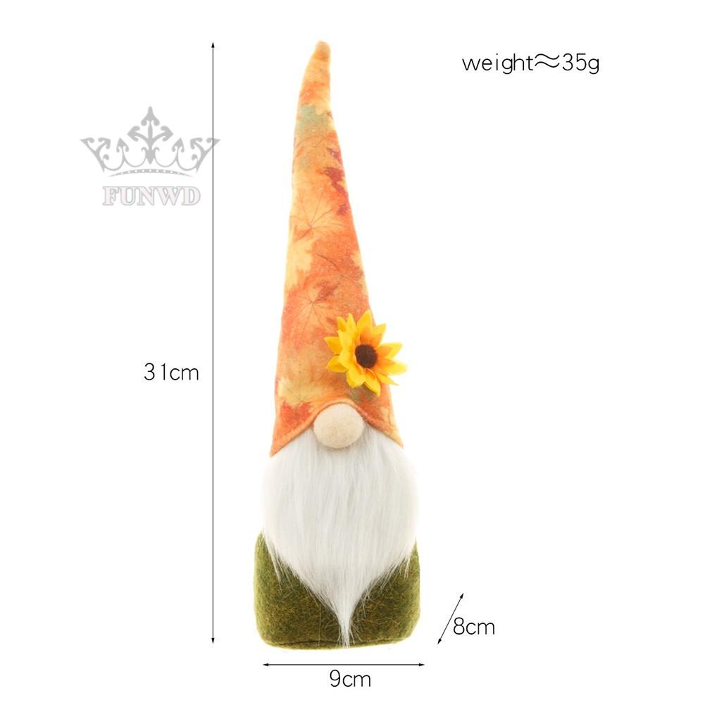 1 Búp Bê Lễ Hội Harvest Đội Mũ Dài Rudolph Vô Diện Trang Trí