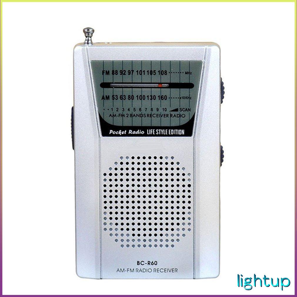 Đài Phát Thanh Bỏ Túi Kính Thiên Văn Mini Am/Fm 2 Băng Tần Thế Giới Đầu Thu Có Loa 3.5Mm Tai Nghe Radio Di Động [Y/10]