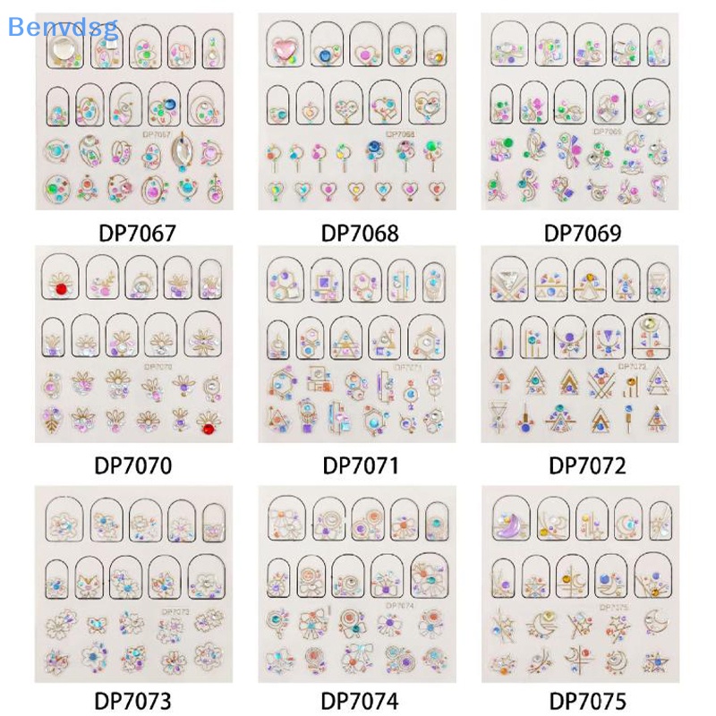 Hộp Phụ Kiện Đá 3D Đính Trang Trí Móng Tay Nghệ Thuật