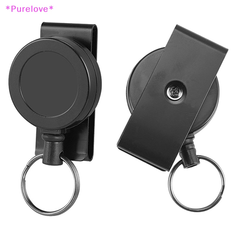 Cuộn Dây Móc Chìa Khóa / Thẻ ID Có Thể Thu Gọn Tiện Dụng Mới