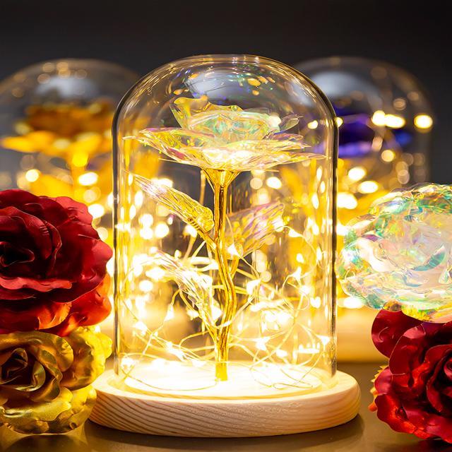 Hộp Đựng Hoa Hồng Bằng Kính Chống Bụi Dùng Trưng Bày 520 Ngày Valentine
