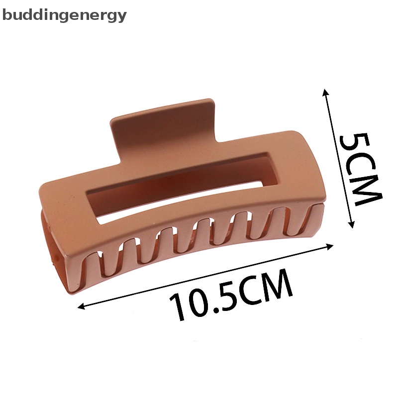 Kẹp Tóc Càng Cua Lớn Bằng Nhựa Màu Trơn Thanh Lịch Cho Nữ