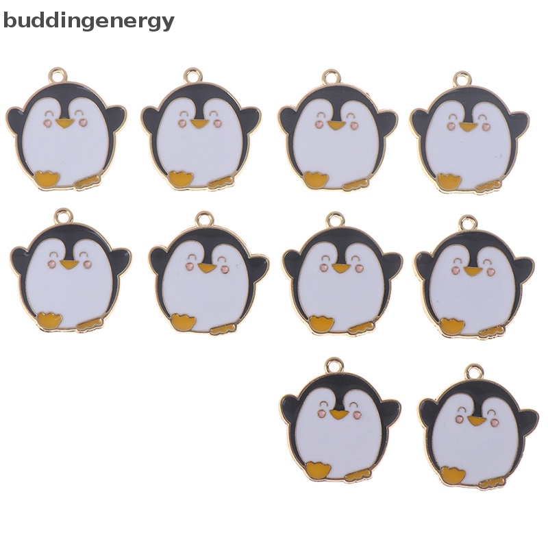 {BUDDI} Set 10 Mặt Dây Chuyền Hình Chim Cánh Cụt Hoạt Hình {BUDDI {buddingenergy}