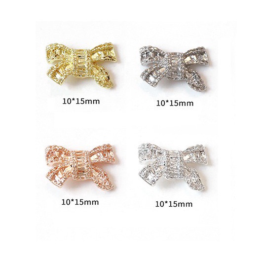 Charm Kim Loại Vàng Bạc Mới 2023 | Trang Trí Móng Tay 3B