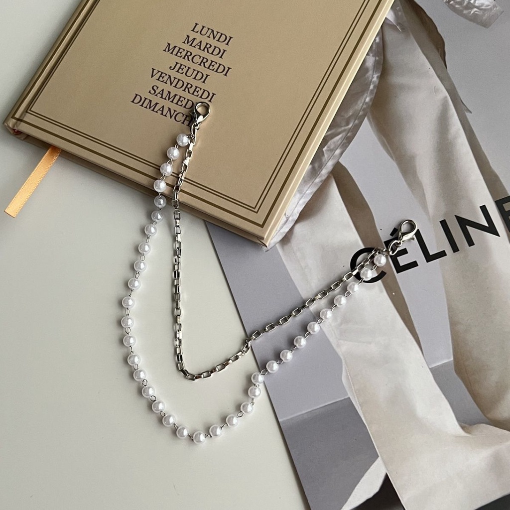 Dây Xích Đôi Hình Bướm Gắn Thắt Lưng Đồng Phục Trang Trí Thủ Công Phong Cách Hàn Quốc