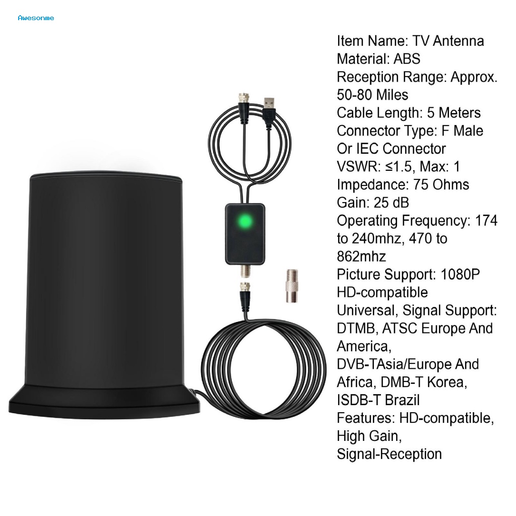 Ăng Ten TV Kỹ Thuật Số 174-240mhz / 470-862mhz Và Phụ Kiện