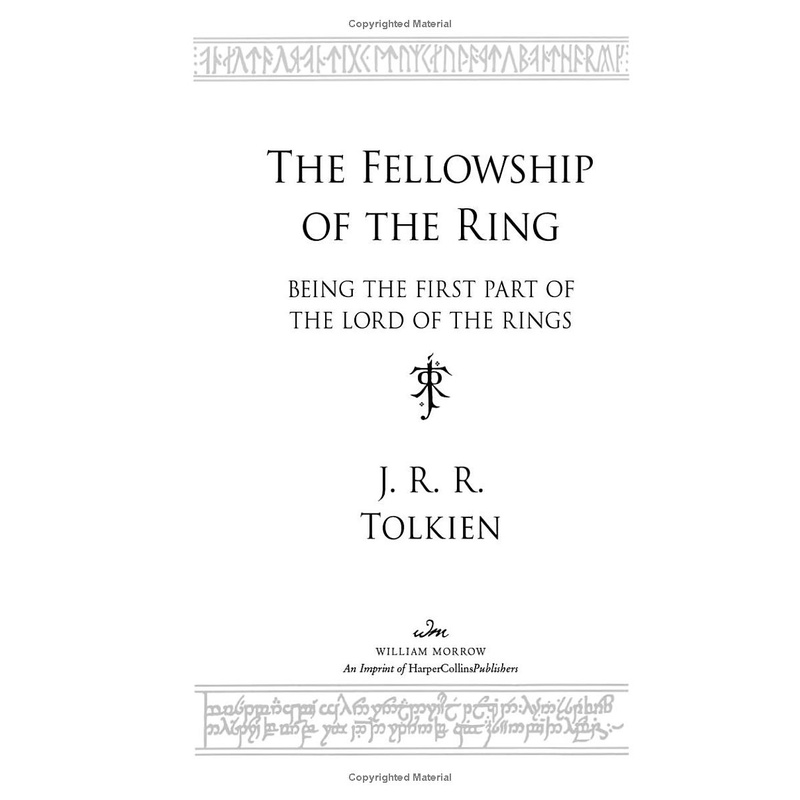 The Lord Of The Rings - The Fellowship Of The Ring
