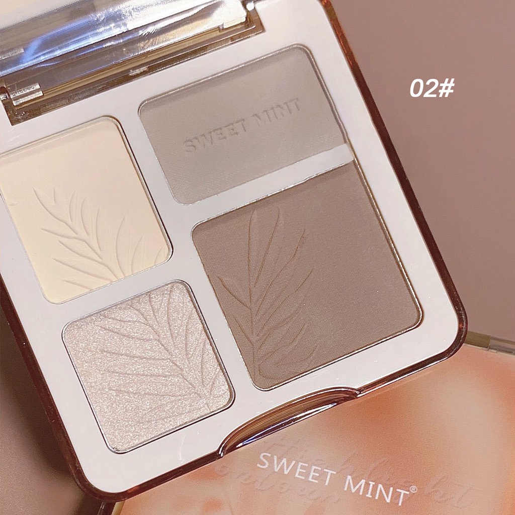 Bảng Phấn Tạo Khối Và Bắt Sáng 4 Màu SWEET MINT 4 Colors Contour