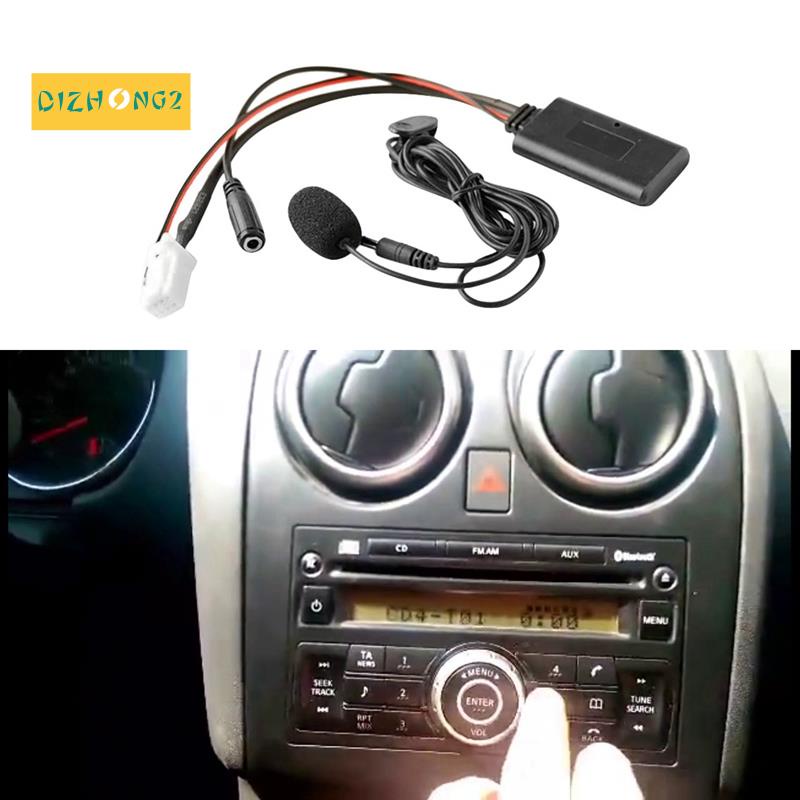 Ô tô Bluetooth 5.0 Aux Đầu vào Cáp âm thanh Micrô Bộ điều hợp rảnh tay 8Pin Cắm cho Nissan Sylphy Tiida Qashqai Geniss