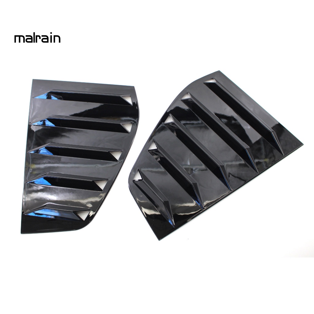 Set 2 Tấm Chắn Cửa Sổ Phía Sau Màu Đen Bóng Cho VW Golf 6 2010-2014