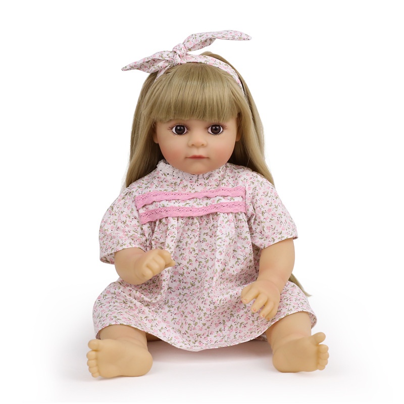 Búp Bê Barbie Cao Su Silicone Mềm 55cm 22inch Đồ Chơi Cho Bé Gái