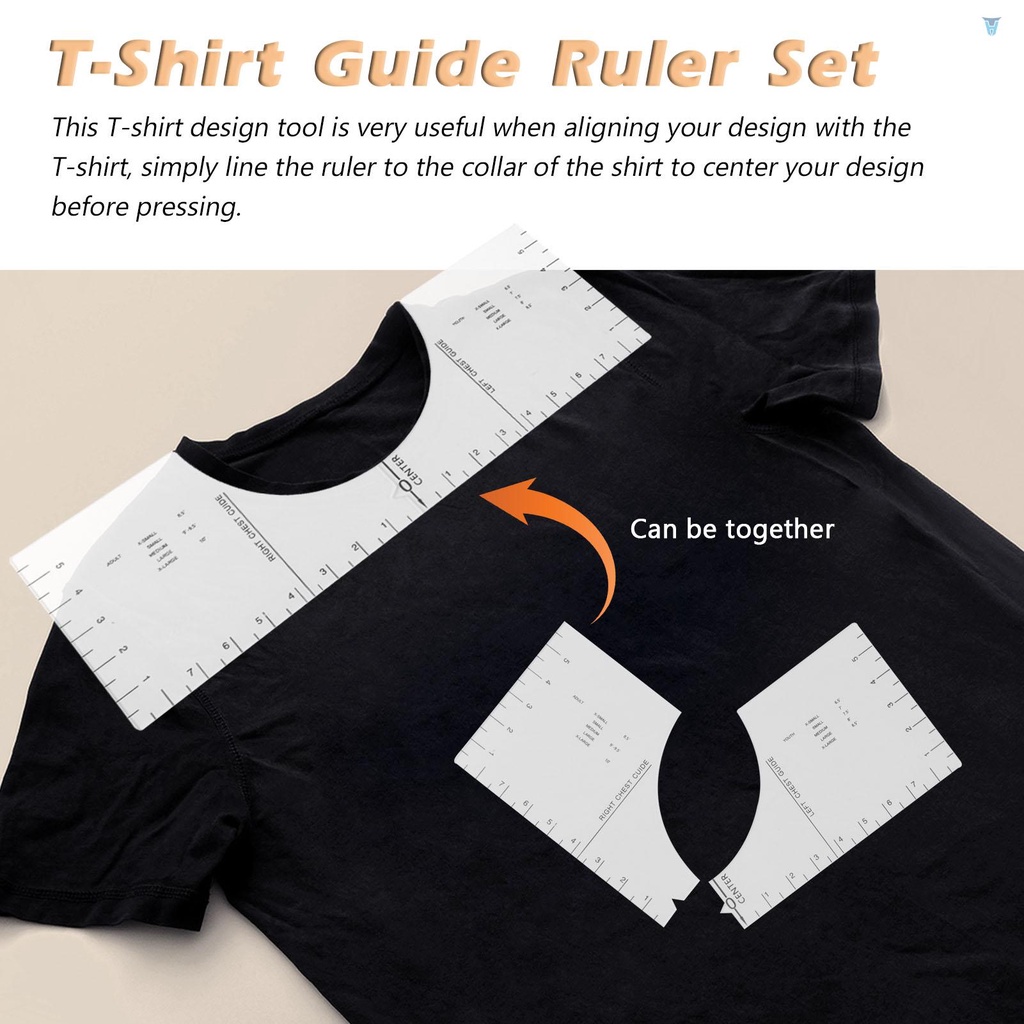 Thước Đo Cổ Áo Thun Bằng Acrylic Trong Suốt Tiện Dụng