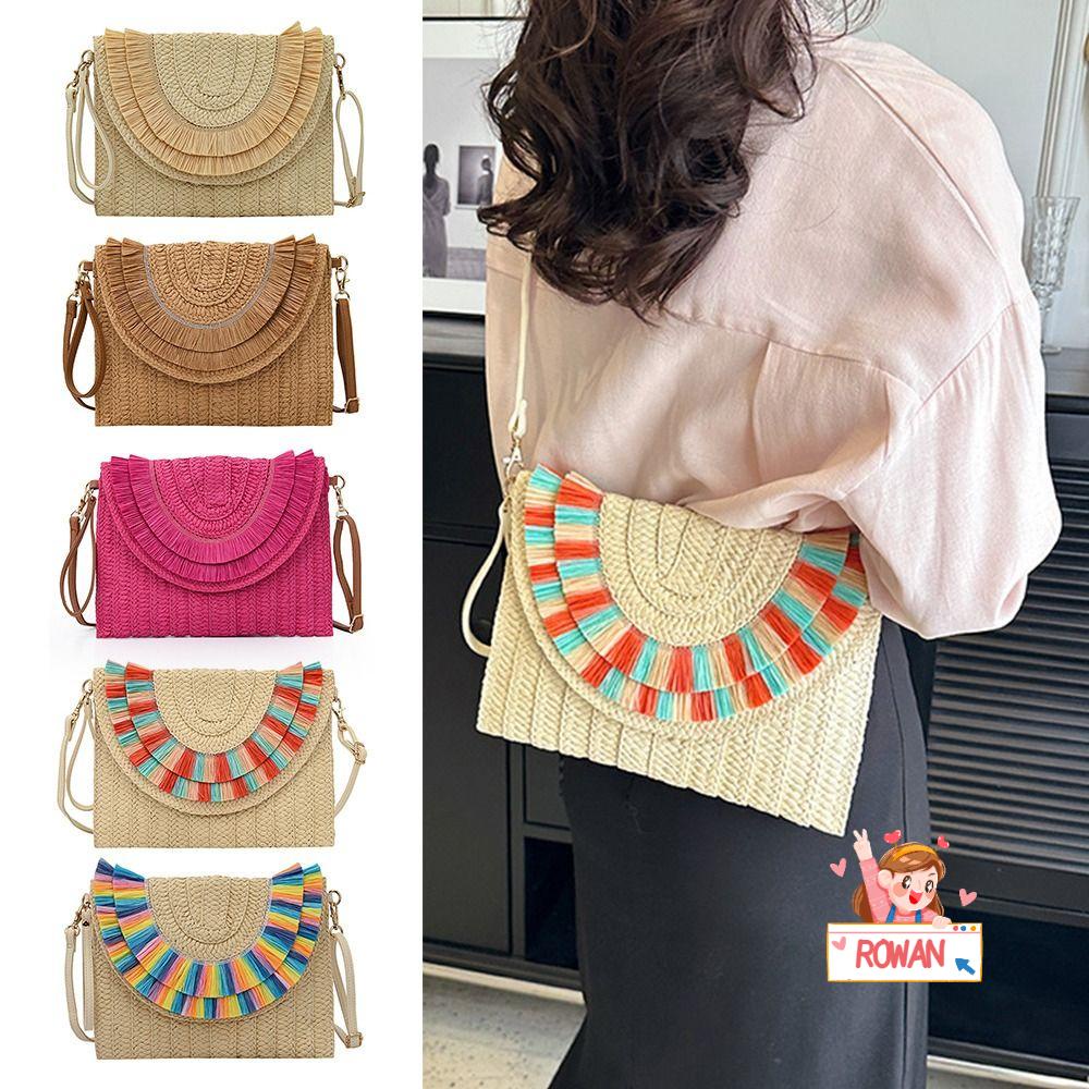 Túi Xách Đan Cói Thủ Công Thiết Kế Trẻ Trung Hợp Thời Trang Cho Bạn Gái