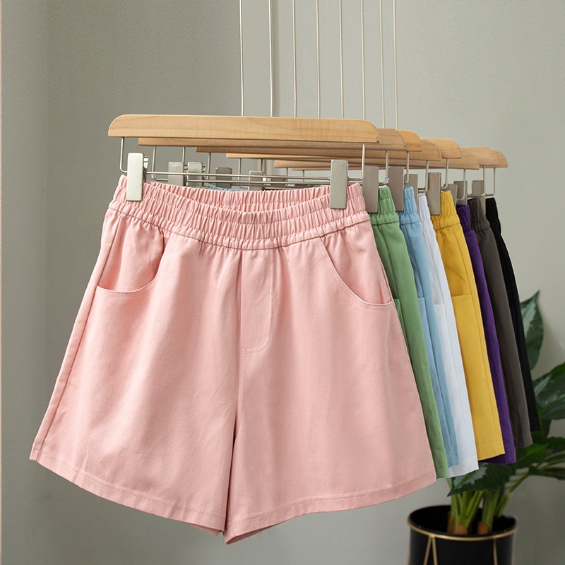 Quần Short Cotton Màu Sắc Xinh Xắn Cho Nữ