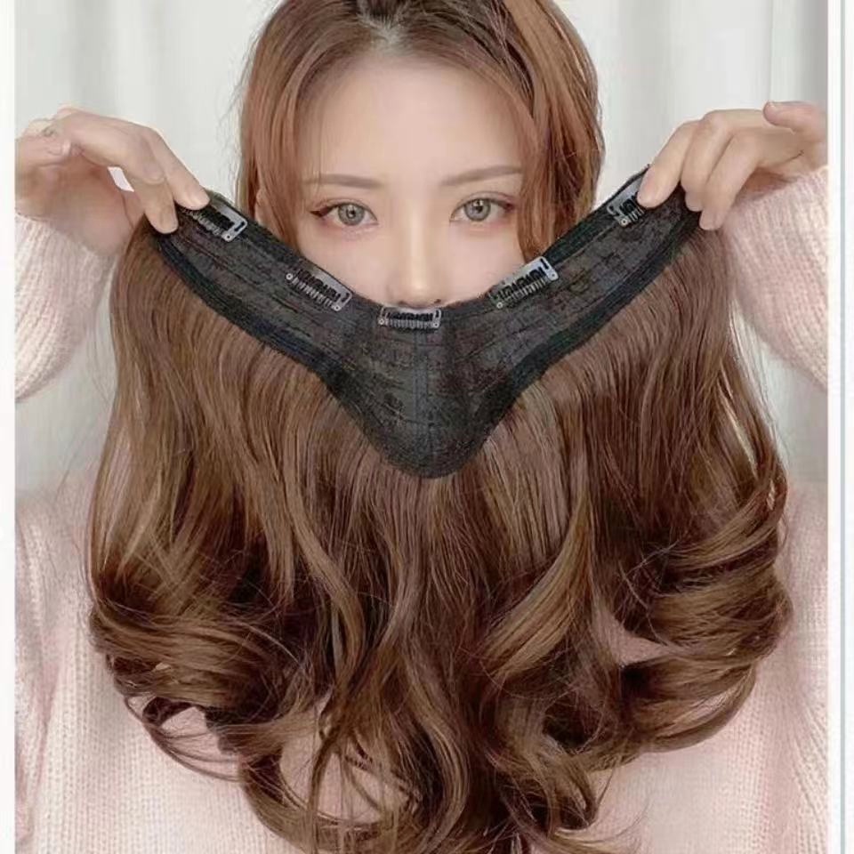 Bộ Tóc Giả Dài Xoăn Gợn Sóng Tự Nhiên Một Mảnh Hình Chữ U Dành Cho Nữ