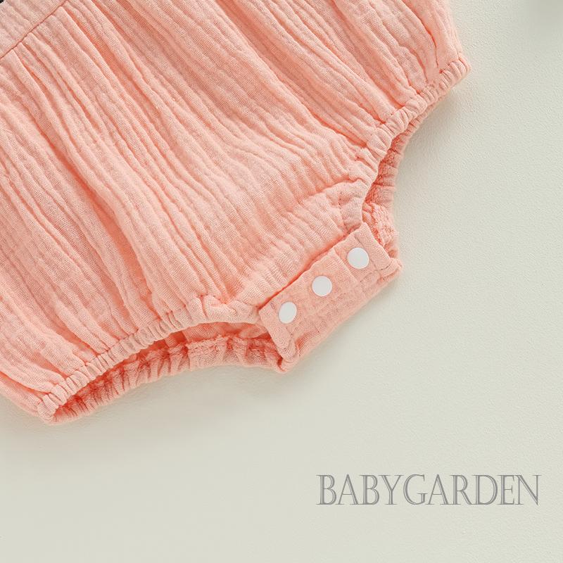 Bộ Áo Liền Quần Tay Ngắn In Họa Tiết Cầu Vồng Kèm Băng Đô Thời Trang Mùa Hè Cho Bé Gái 0-24 Tháng Tuổi