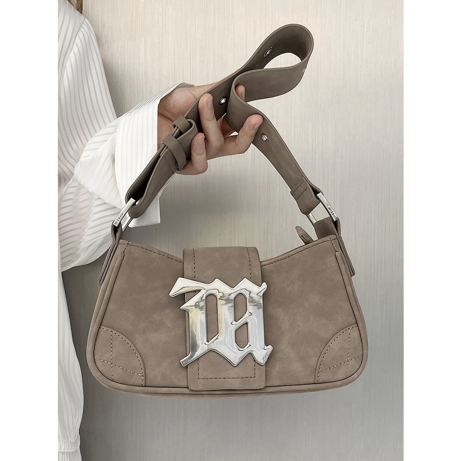 Túi Xách Đeo Vai / Kẹp Nách Chất Liệu Da Lộn 2K Phong Cách Retro Dành Cho Nữ