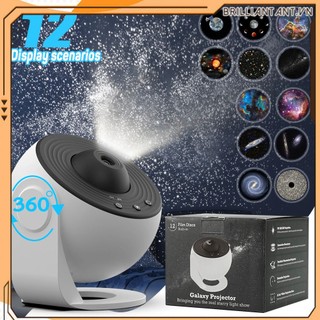 2023 New Galaxy chiếu ánh sáng ban đêm Galaxy chiếu đèn 12 trong 1 LED ilaw sa bahay 360 ° xoay Aurora ánh sáng Mặt trăng BRI