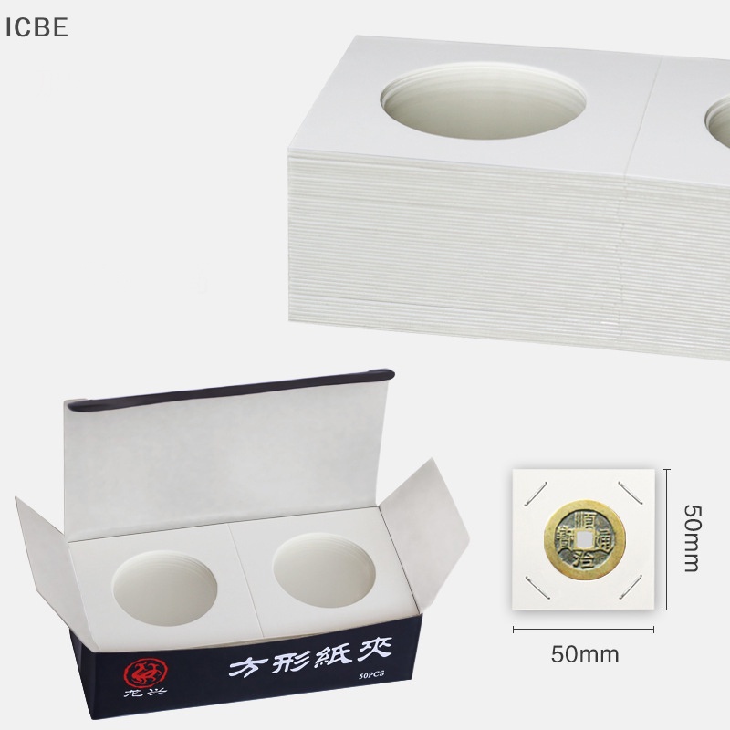 Album Đựng Tiền Xu Sưu Tầm Hình Vuông Bằng Giấy Các Tông Màu